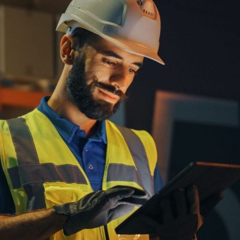 Man in hard hat